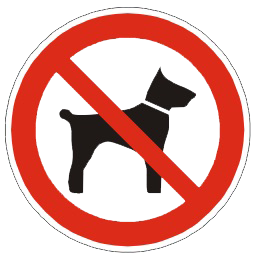 Logo interdiction au chien